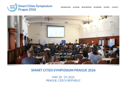 stránka akce Smart Cities Symposium Prague 2026